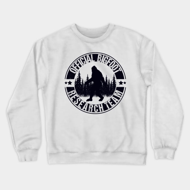 Bigfoot Research Team Crewneck Sweatshirt by Tesszero